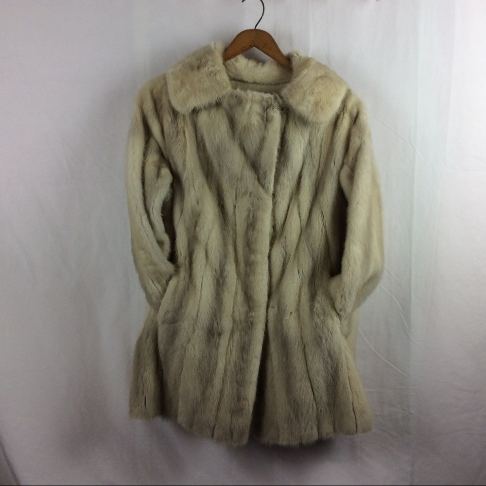 Vintage fur mink coat super fun coat very warm
